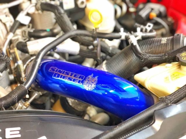 Image 7: Sinister Diesel Intercooler Pipe for 2008-2010 Ford Powerstroke 6.4L (Hot Side)