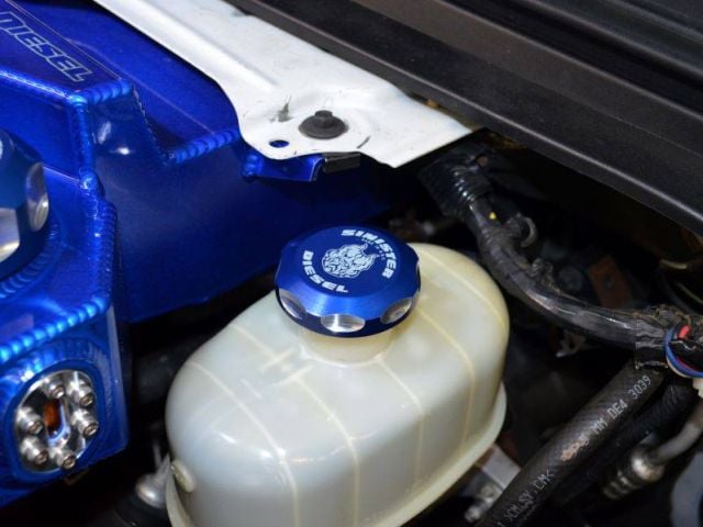 Image 5: Sinister Diesel Brake Master Cylinder Cap for 1999-2016 Ford Powerstroke