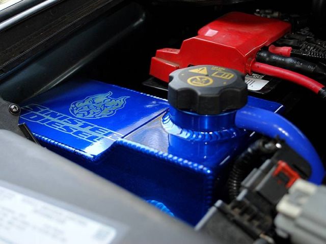 Image 13: Sinister Diesel Coolant Reservoir (Degas) for 2013-2015 GM Duramax 6.6L LML