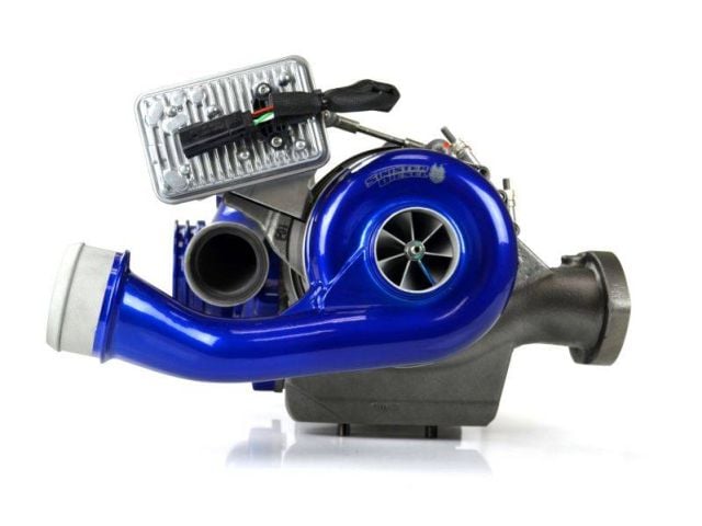 Image 4: Sinister Diesel PITBULL SERIES® Compound Turbochargers for 2008-2010 Ford Powerstroke 6.4L