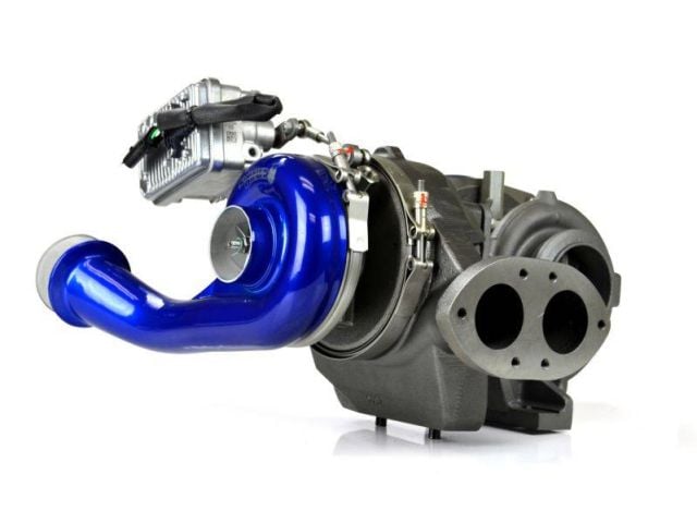 Image 6: Sinister Diesel PITBULL SERIES® Compound Turbochargers for 2008-2010 Ford Powerstroke 6.4L