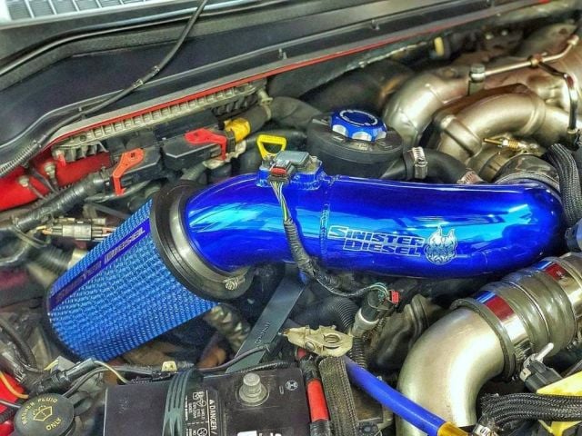 Image 5: Sinister Diesel Cold Air Intake for 2008-2010 Ford Powerstroke 6.4L