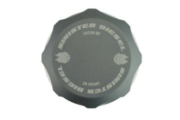 Sinister Diesel Coolant Reservoir (Degas) Cap for 1994-2016 Powerstroke 7.3L/6.0L/6.4L/6.7L (Gray)