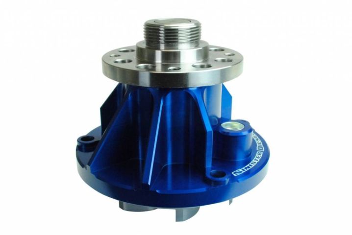 Image 3: Sinister Diesel Billet Water Pump for 2005-2007 Ford Powerstroke 6.0L