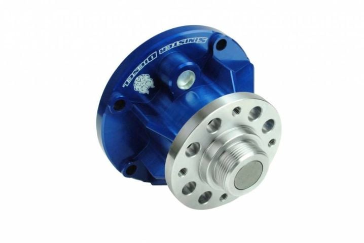 Image 4: Sinister Diesel Billet Water Pump for 2005-2007 Ford Powerstroke 6.0L