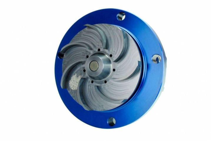 Image 5: Sinister Diesel Billet Water Pump for 2005-2007 Ford Powerstroke 6.0L
