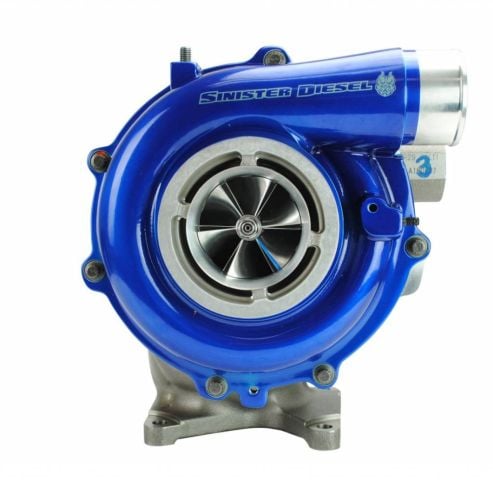 Image 2: Sinister Diesel PITBULL SERIES® Turbocharger for 2004.5-2010 GM Duramax 6.6L LLY/LBZ/LMM