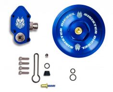 Sinister Diesel Blue Spring Kit with Adj. Billet Spring Housing and Fuel Filter Cap for 2003-2007