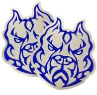 Sinister Diesel Stickers - 2 Pack Bulldog Head