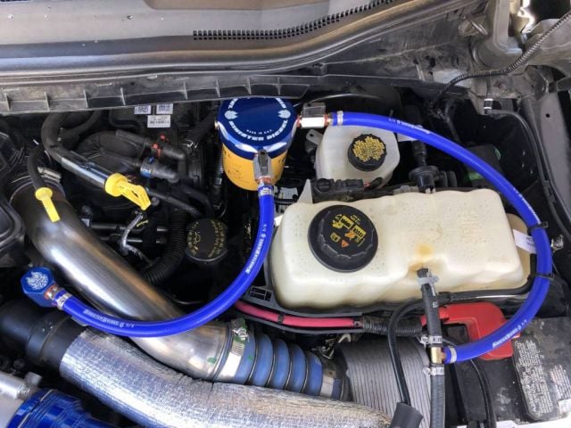 Image 4: Sinister Diesel Coolant Filtration System (W/ CAT) for 2017-2019 Ford Powerstroke 6.7L