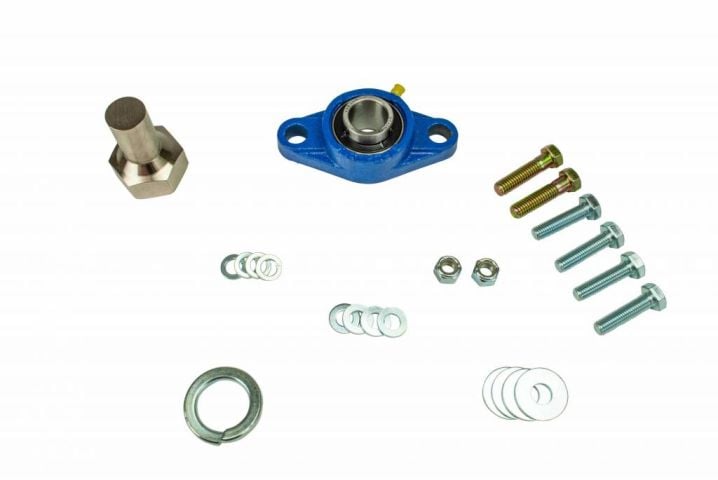 Image 3: Sinister Diesel Steering Box Support for 2003-2009 Dodge Cummins 5.9L/6.7L (Blue)