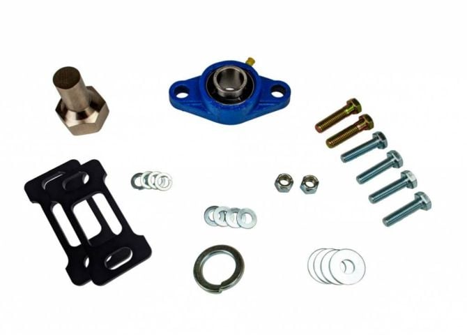 Image 2: Sinister Diesel Steering Box Support for 2013-2024 Dodge Cummins 6.7L (Blue)