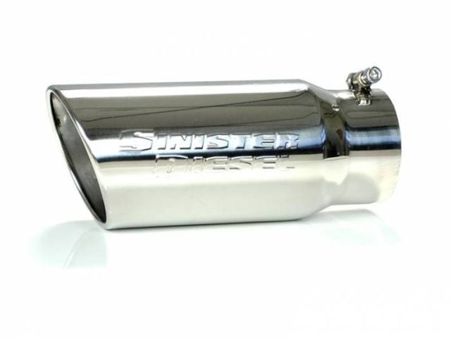 Image 3: Sinister Diesel 5" DPF-Back Exhaust for 2017-2023 Ford F250/350/450 6.7L