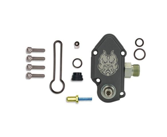 Image 1: Sinister Diesel Adjustable Blue Spring Kit with Billet Spring Housing for 2003-2007 Ford Powerstroke
