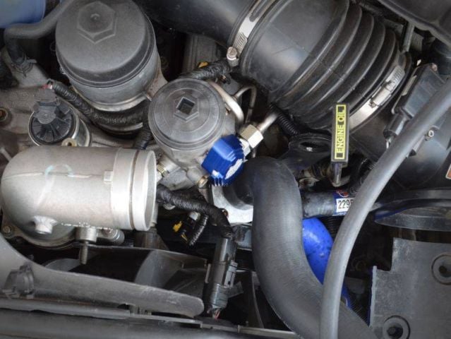 Image 6: Sinister Diesel Adjustable Blue Spring Kit with Billet Spring Housing for 2003-2007 Ford Powerstroke