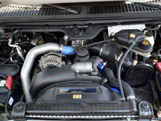 Image 7: Sinister Diesel Adjustable Blue Spring Kit with Billet Spring Housing for 2003-2007 Ford Powerstroke