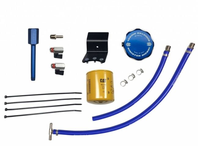 Image 1: Sinister Diesel Coolant Filtration System (W/ CAT) for 2017-2019 Ford Powerstroke 6.7L