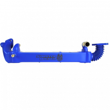 Sinister Diesel Vertical EGR Cooler for 2008-2010 Ford Powerstroke 6.4L (Blue)