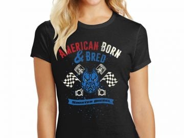 Sinister Diesel "Limited Edition" Women's T-Shirt American Born & Bred