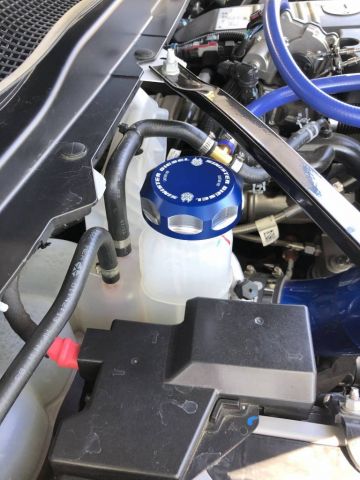 Image 5: Sinister Diesel Coolant Reservoir (Degas) Cap for 2013-2019 Cummins 6.7L