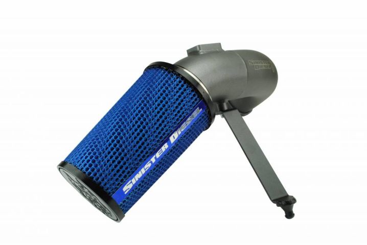 Image 6: Sinister Diesel Cold Air Intake for 2008-2010 Ford Powerstroke 6.4L (Gray)