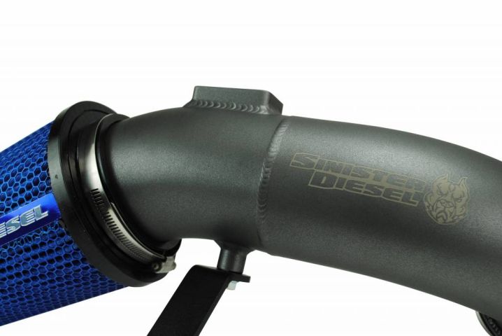 Image 8: Sinister Diesel Cold Air Intake for 2008-2010 Ford Powerstroke 6.4L (Gray)