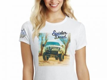 Sinister Diesel Women's T-Shirt Vintage Excursion White