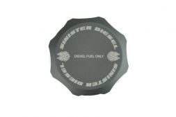 Sinister Diesel Fuel Cap for 2012-2017 GM Duramax 6.6L (Gray)