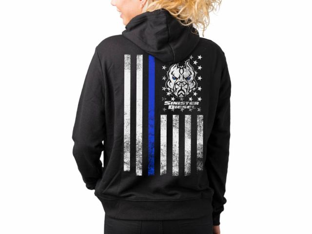 Image 1: Sinster Diesel Women's Blue Line Hoodie