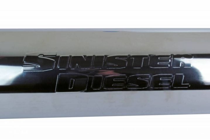 Image 6: Sinister Diesel 4" Inlet Universal Stainless Steel Muffler