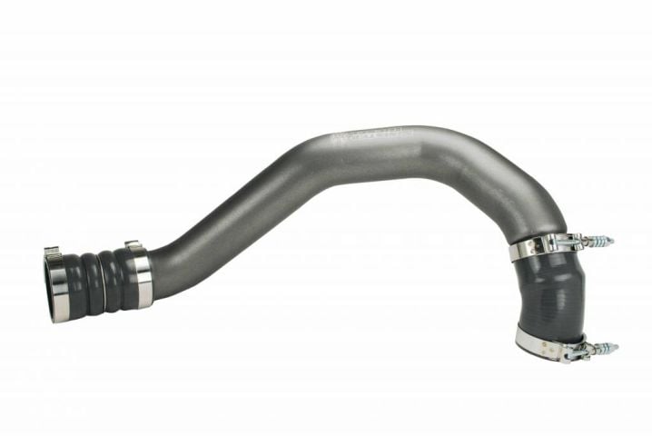 Image 1: Sinister Diesel Hot Side Charge Pipe for 2003-2007 Ford Powerstroke 6.0L (Gray)