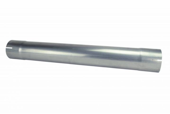 Image 1: Sinister Diesel 4" Muffler Delete Pipe 30" Stainless Steel