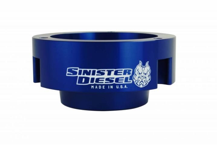 Image 4: Sinister Diesel 2" Leveling Kit for Dodge Cummins 1994-2012 Blue (4wd Only)