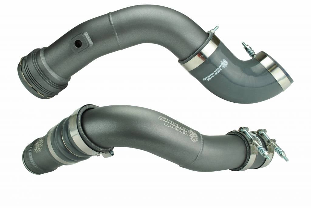 Sinister Diesel Charge Pipe Kit for 2011-2016 Ford Powerstroke 6.7L (Gray)