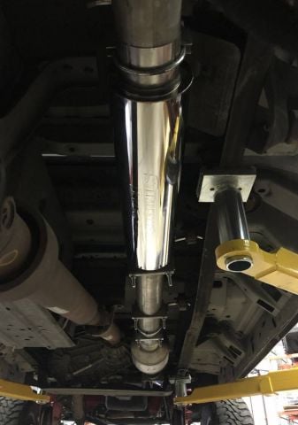 Image 4: Sinister Diesel 4" Inlet Universal Stainless Steel Muffler