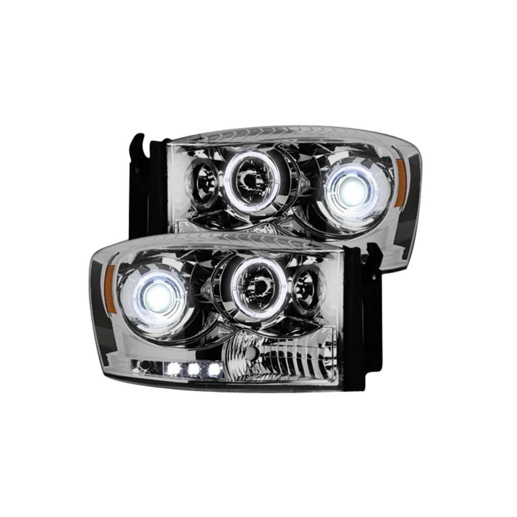 Recon Clear Projector Headlights for Dodge Ram 2006-2008 1500