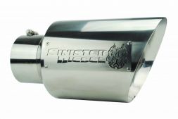Sinister Diesel Dual Wall Exhaust Tip W/ Angle Cut 5" to 8" Polished